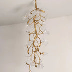 Branch Flower Craftsman Chandelier by Bling Lighting Studio