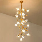 Branch Flower Craftsman Chandelier by Bling Lighting Studio