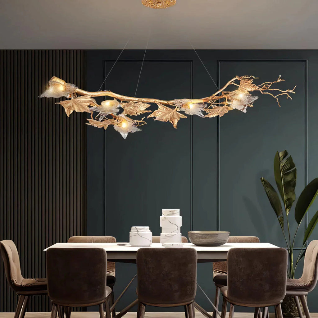 Branch Folio Brass Chandelier by Bling Lighting Studio