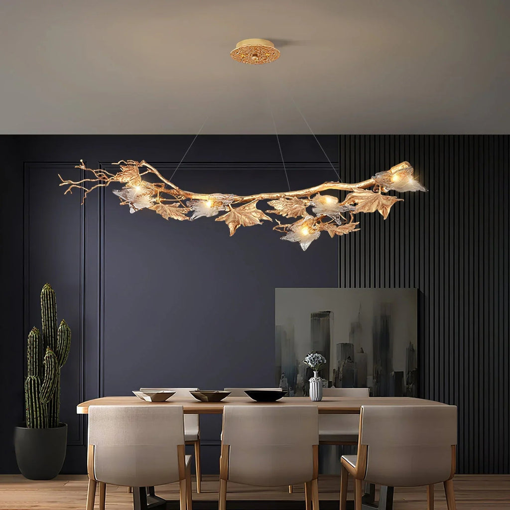 Branch Folio Brass Chandelier by Bling Lighting Studio
