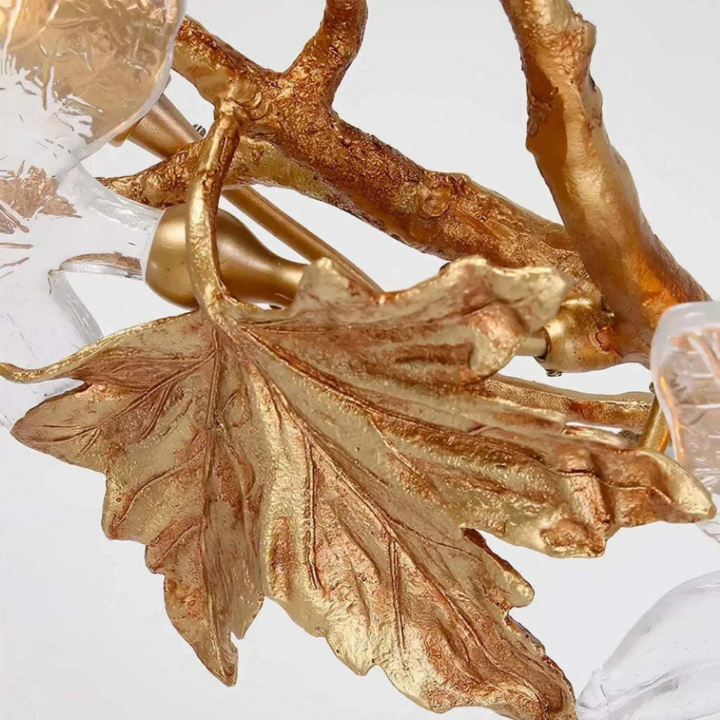 Folio Branch Brass Chandelier by Bling Lighting Studio