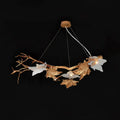Folio Branch Brass Chandelier by Bling Lighting Studio