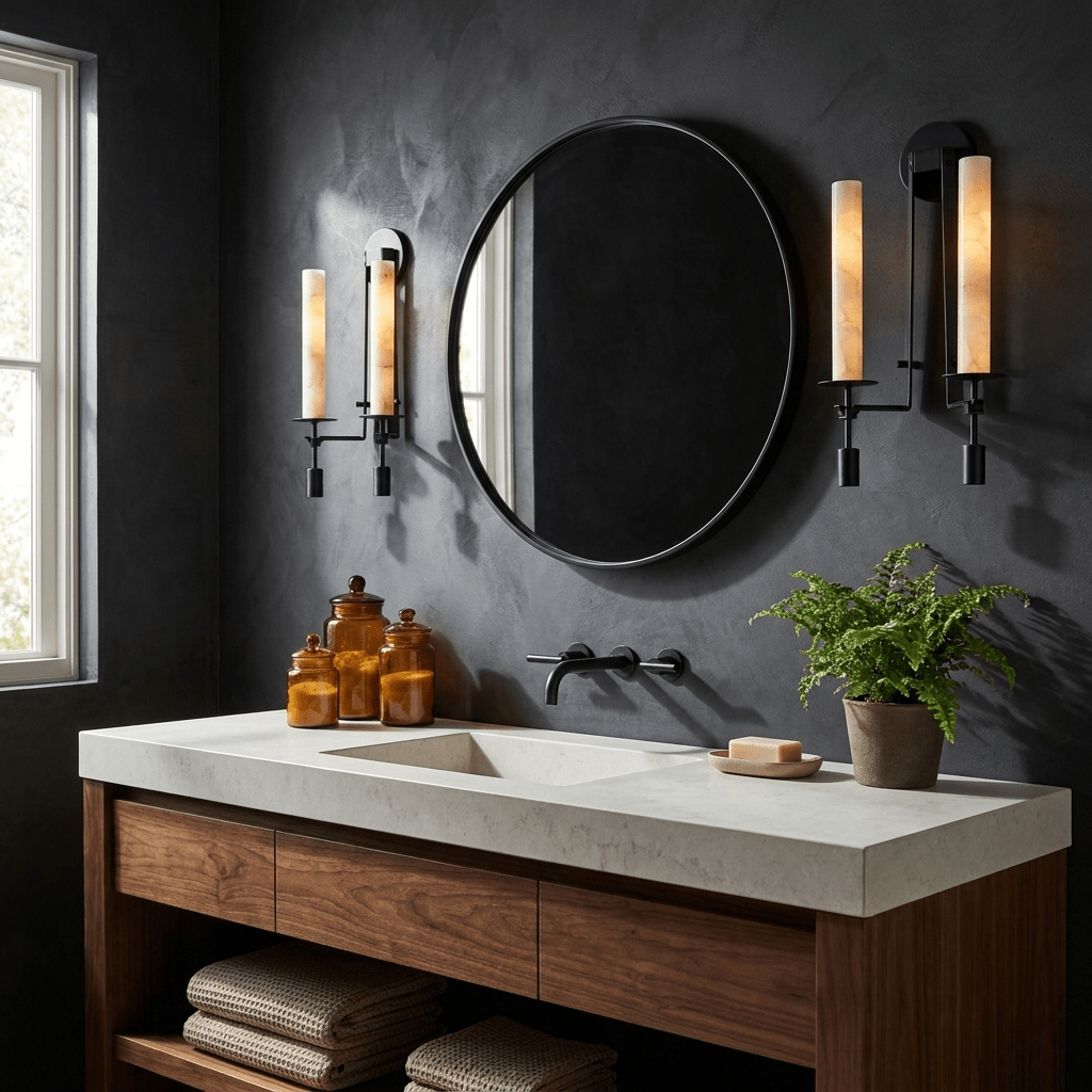 Fontanelle Alabaster Wall Lamp by Bling Lighting Studio