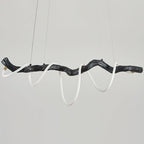 Sculpted Branch Wood-Look Linear Chandelier