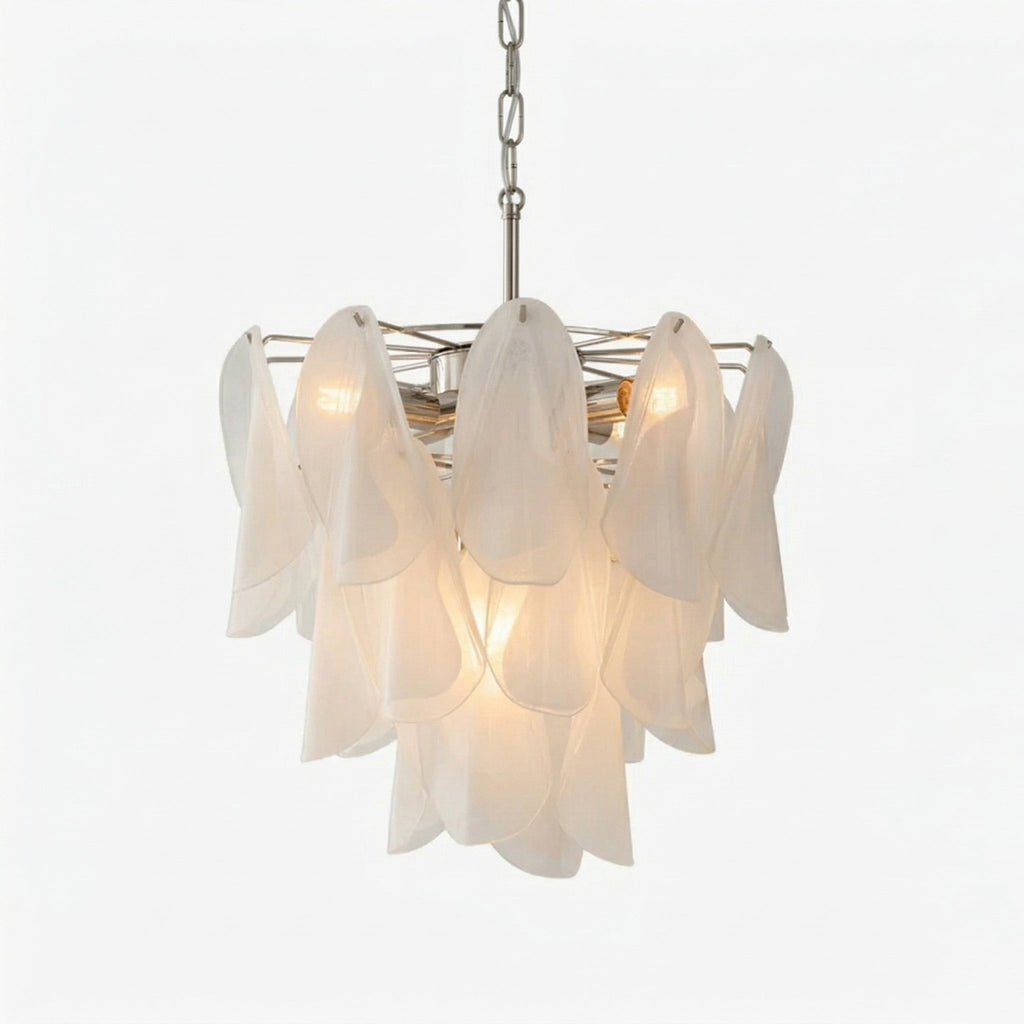 Fuchsia Murano Glass Chandelier by Bling Lighting Studio