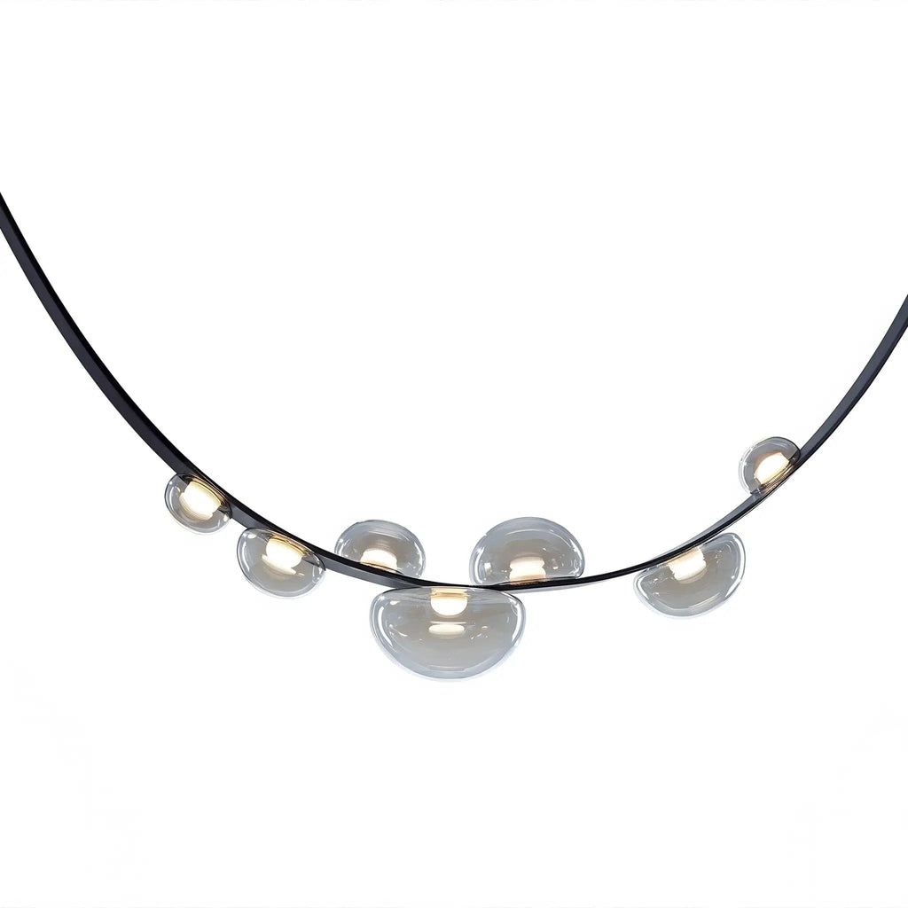 Girdle Modern Leather LED Pendant Lamp by Bling Lighting Studio