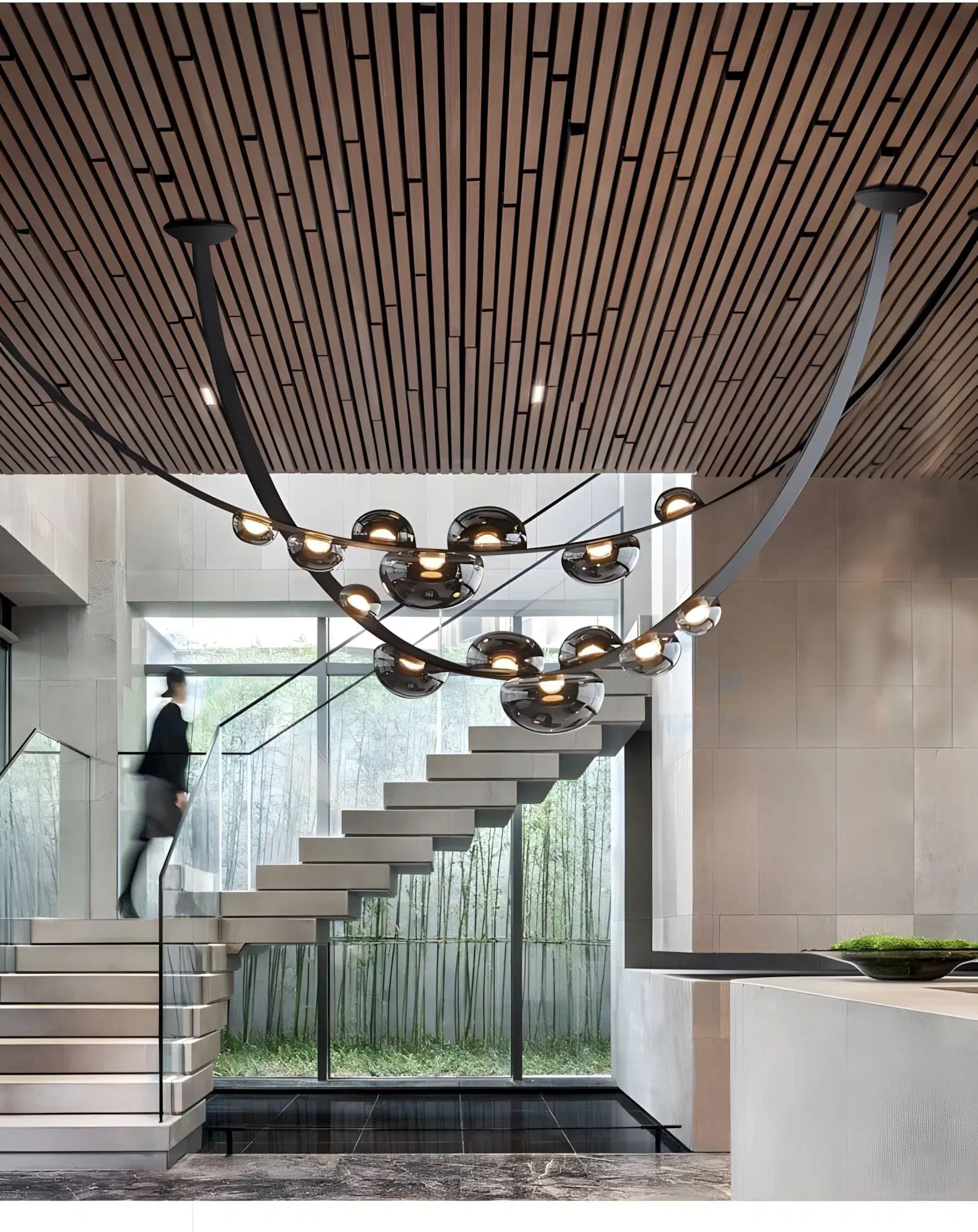Girdle Modern Leather LED Pendant Lamp by Bling Lighting Studio