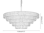 Ghiaccio Round Murano-Style Glass Chandelier 36" 48" 60"