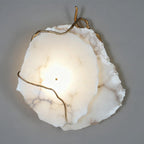 Gilded Branch Alabaster Wall Lamp by Bling Lighting Studio
