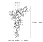 Ginkgo Golden Fan Leaf Artistic Chandelier