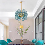Glass Bubble Ceiling Light Pink & Blue & White - Bling Lighting Studio