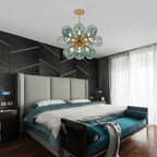 Glass Bubble Ceiling Light Pink & Blue & White - Bling Lighting Studio