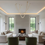 Riviere Glass Chain Chandelier product and installation detail 12
