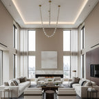 Riviere Glass Chain Chandelier product and installation detail 30