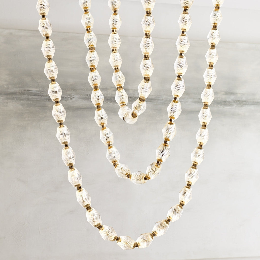Riviere Glass Chain Chandelier product and installation detail 42