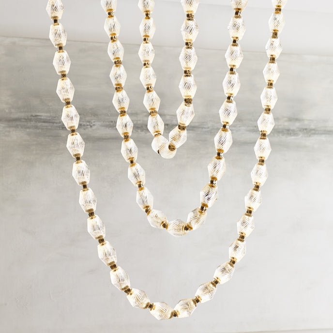 Riviere Glass Chain Chandelier product and installation detail 22
