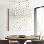Riviere Glass Chain Chandelier product and installation detail 24