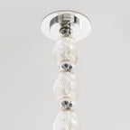 Riviere Glass Chain Chandelier product and installation detail 56