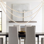 Riviere Glass Chain Chandelier product and installation detail 59