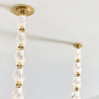 Riviere Glass Chain Chandelier product and installation detail 36