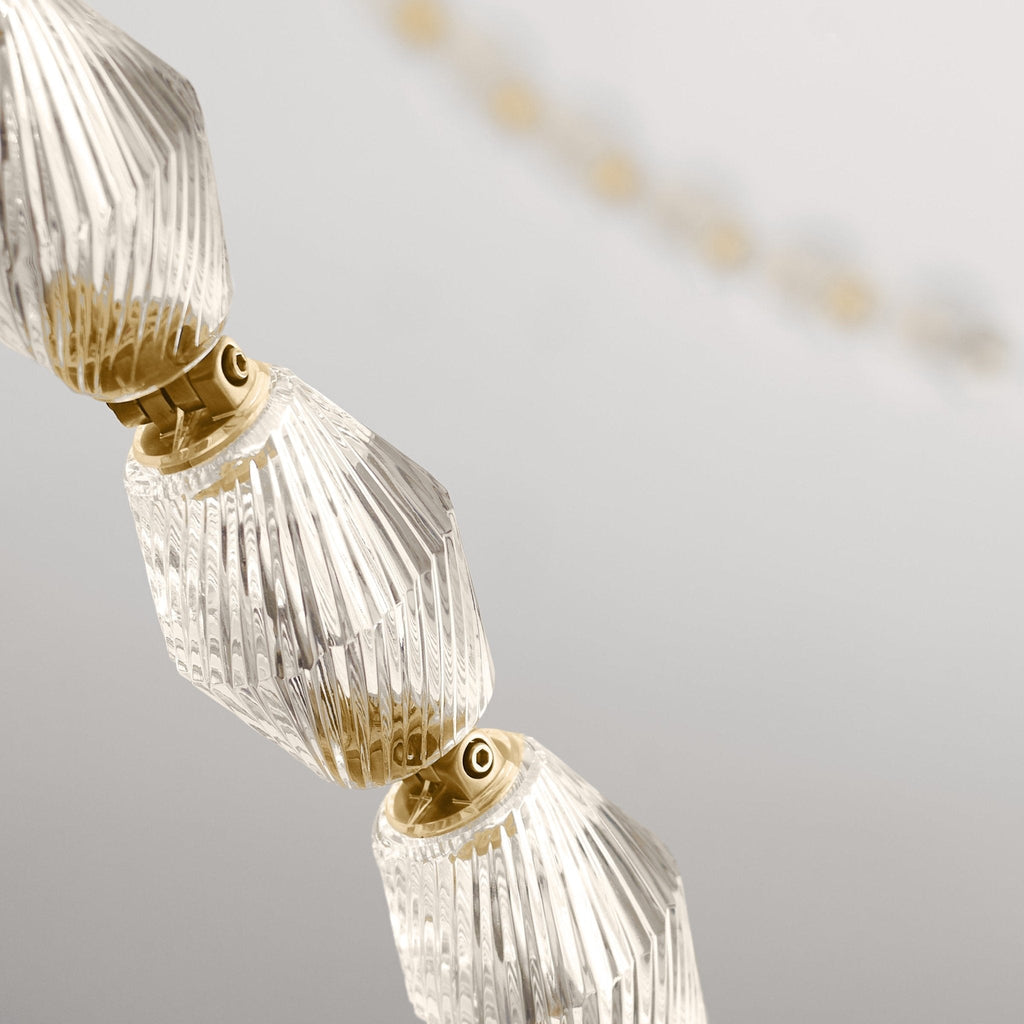 Riviere Glass Chain Chandelier product and installation detail 27