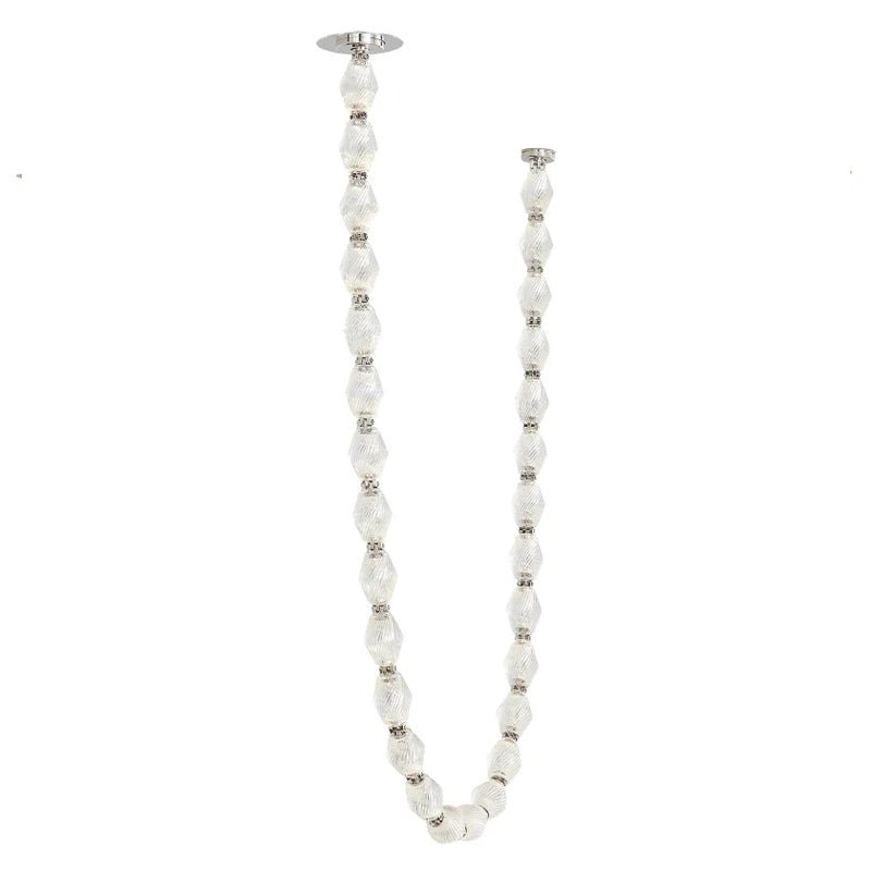 Riviere Glass Chain Chandelier product and installation detail 29