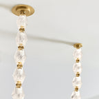 Riviere Glass Chain Chandelier product and installation detail 31