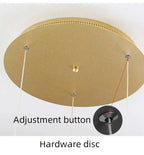 Gold Acrylic Flower Led Chandelier For Stairwell, Staircase for high ceiling staircase and foyer lighting