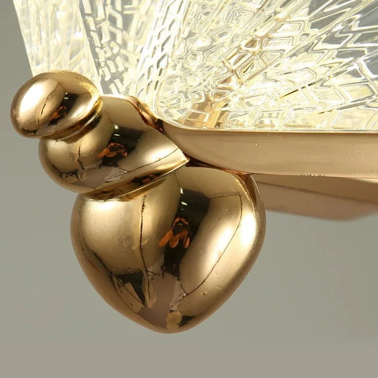 Gold Butterfly Led Chandelier for Staircase&Foyer&Living Room for high ceiling staircase and foyer lighting