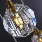 Gold Crystal Ball Chandelier for High Ceiling & Staircase for high ceiling staircase and foyer lighting