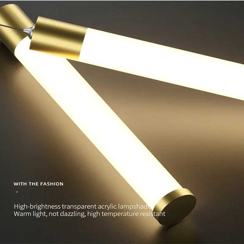 Black/Gold Long Hanging Led Chandelier for Stairwell for high ceiling staircase and foyer lighting