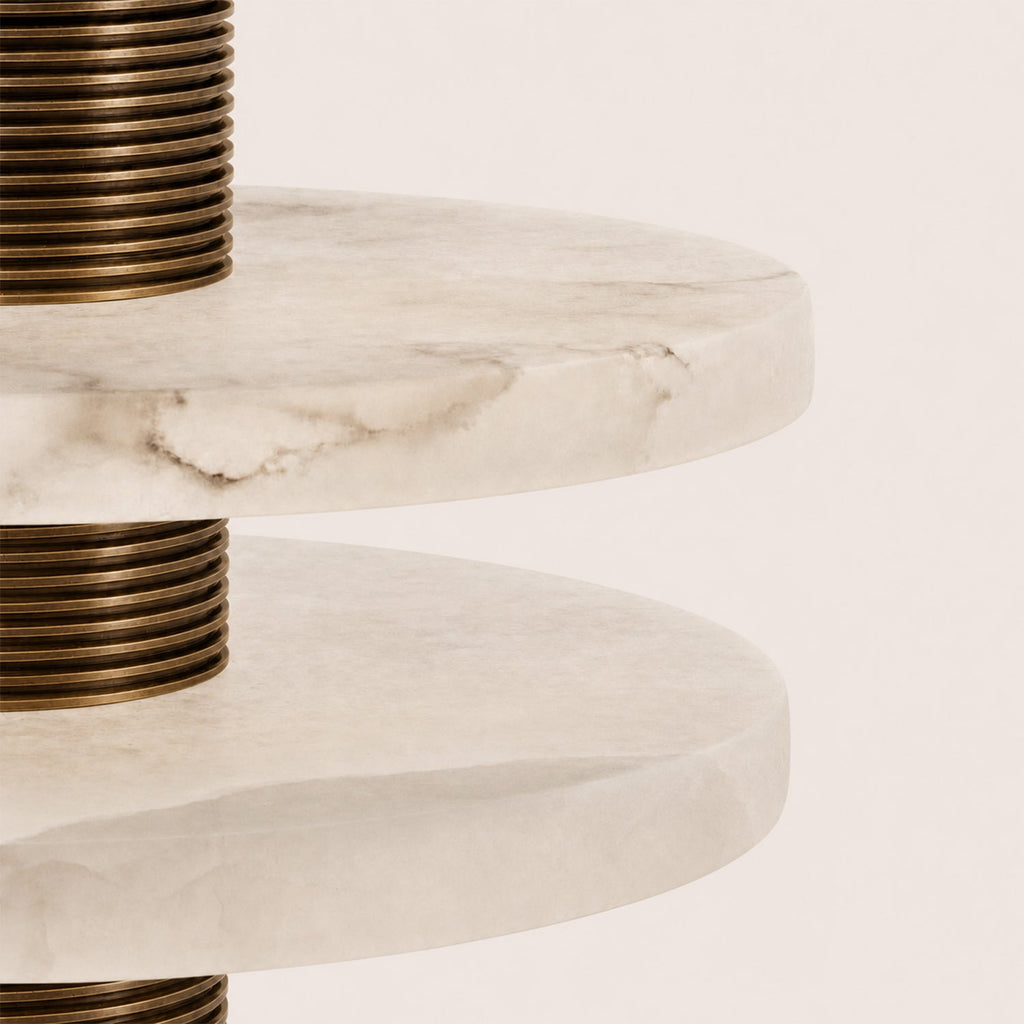 Median Alabaster Table Lamp