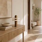 Median Alabaster Table Lamp