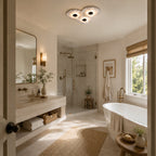 Median Alabaster Flush mount - 3 Surface