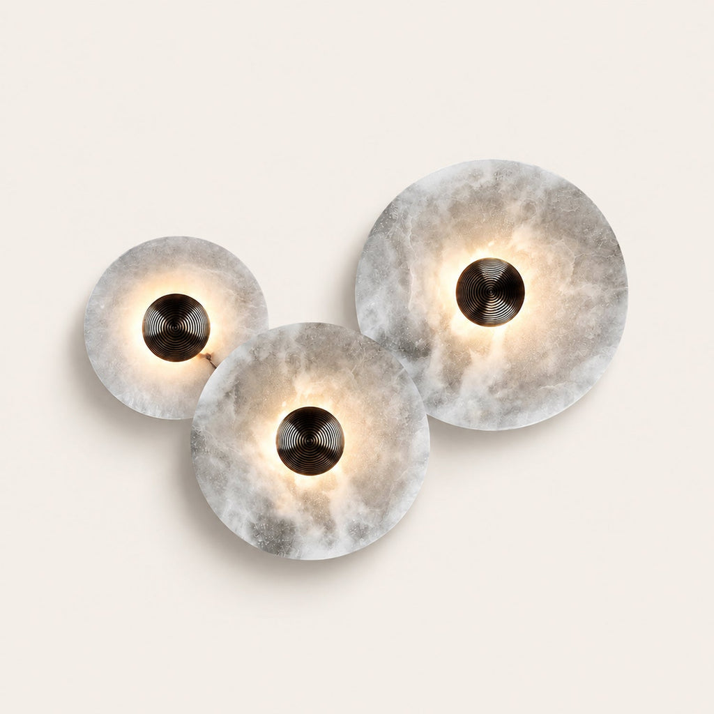 Median Alabaster Flush mount - 3 Surface