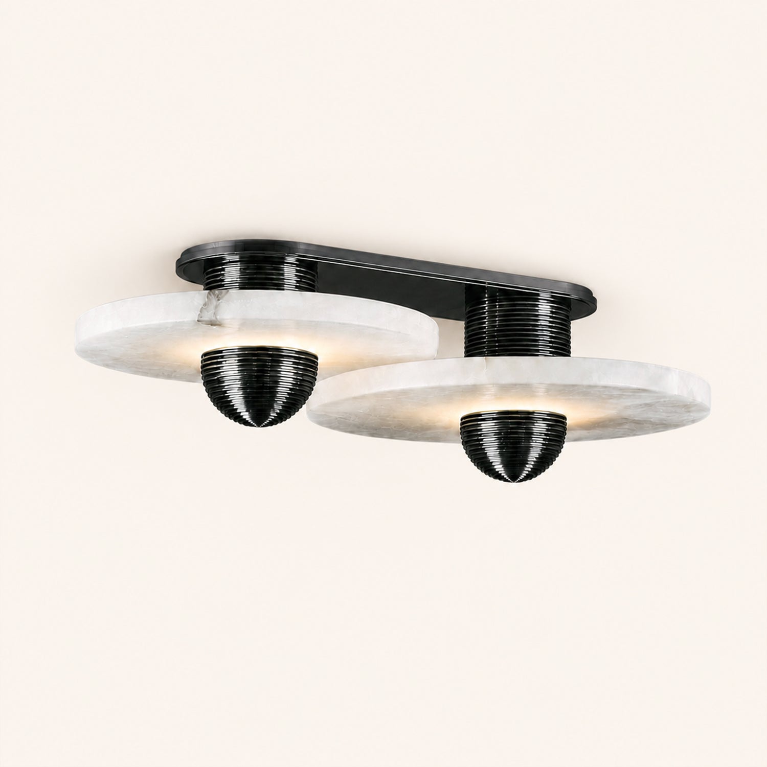 Median Alabaster Flush mount - 2 Surface