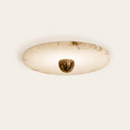 Median Alabaster Flush mount Wall Sconce