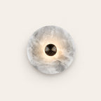 Median Alabaster Flush mount Wall Sconce