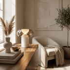Halo Alabaster Table Lamp by Bling Lighting Studio