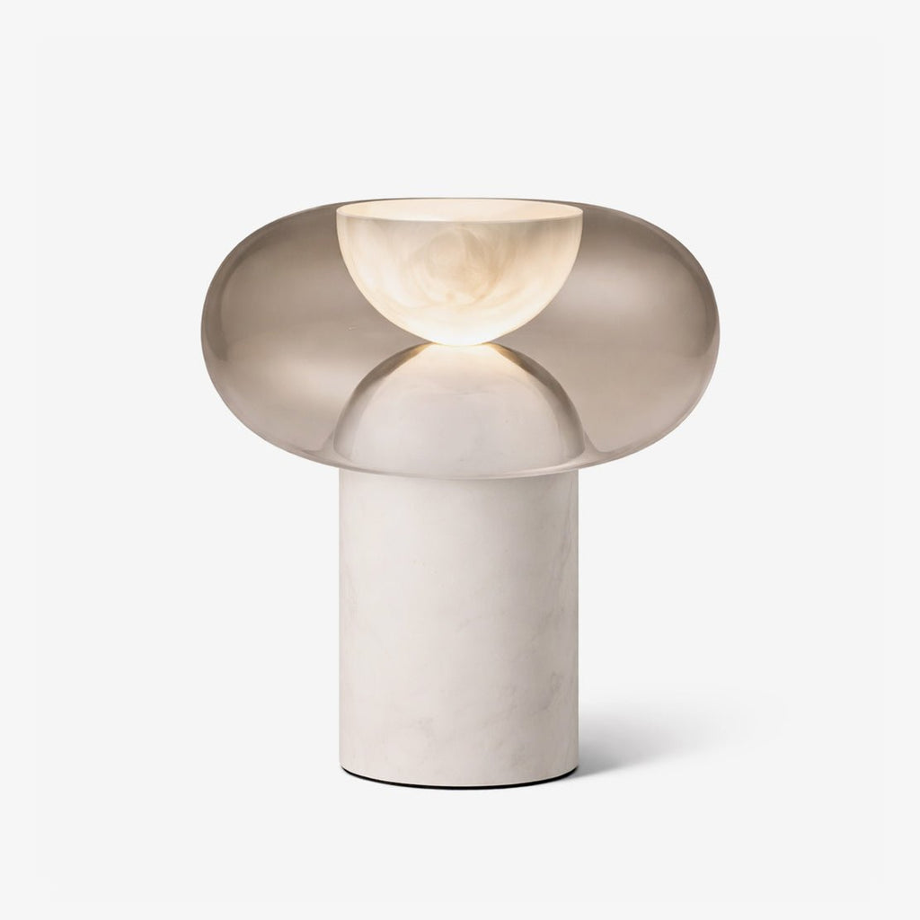 Halo Alabaster Table Lamp by Bling Lighting Studio