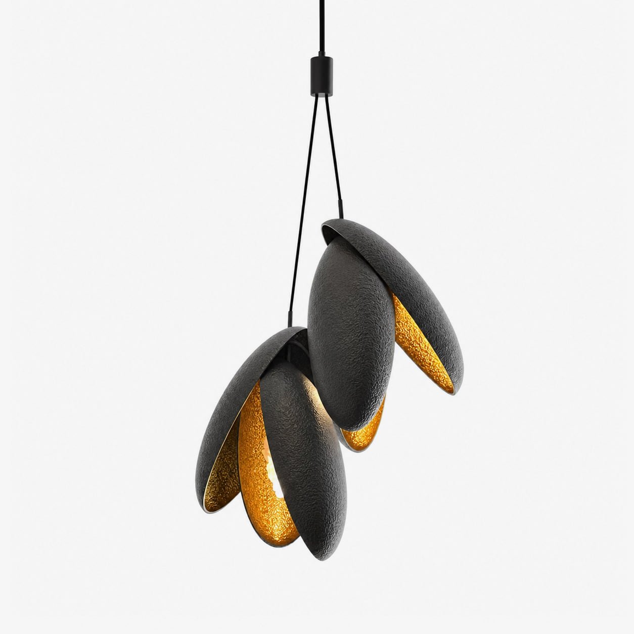 Hammered Pendant Lamp by Bling Lighting Studio