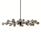 Hand-Cut Crystal Orb Branching Chandelier by Bling Lighting Studio