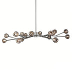 Hand-Cut Crystal Orb Branching Chandelier by Bling Lighting Studio