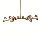 Hand-Cut Crystal Orb Branching Chandelier by Bling Lighting Studio