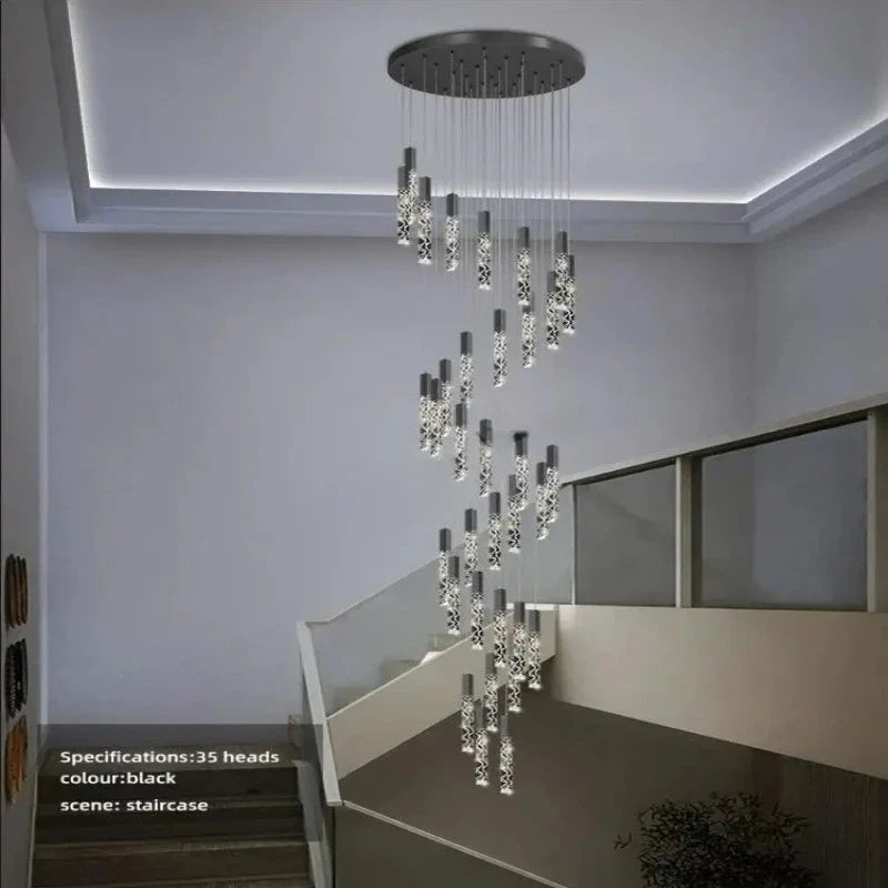 Hanging Light Fixture For Stairwell, Staircase, Hallway for high ceiling staircase and foyer lighting