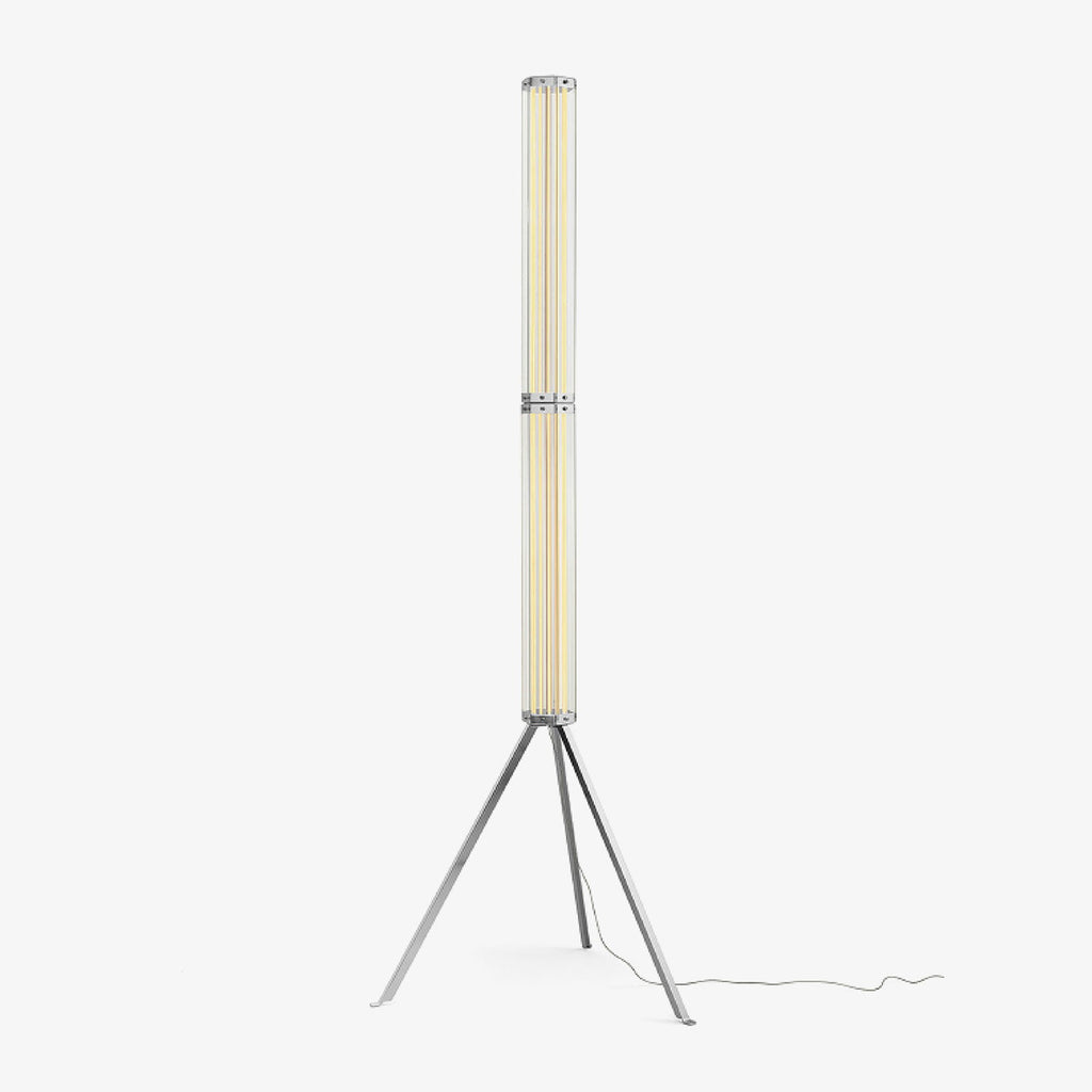 Hexagonal Glass Floor Lamp by Bling Lighting Studio