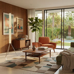 Hexagonal Glass Floor Lamp by Bling Lighting Studio