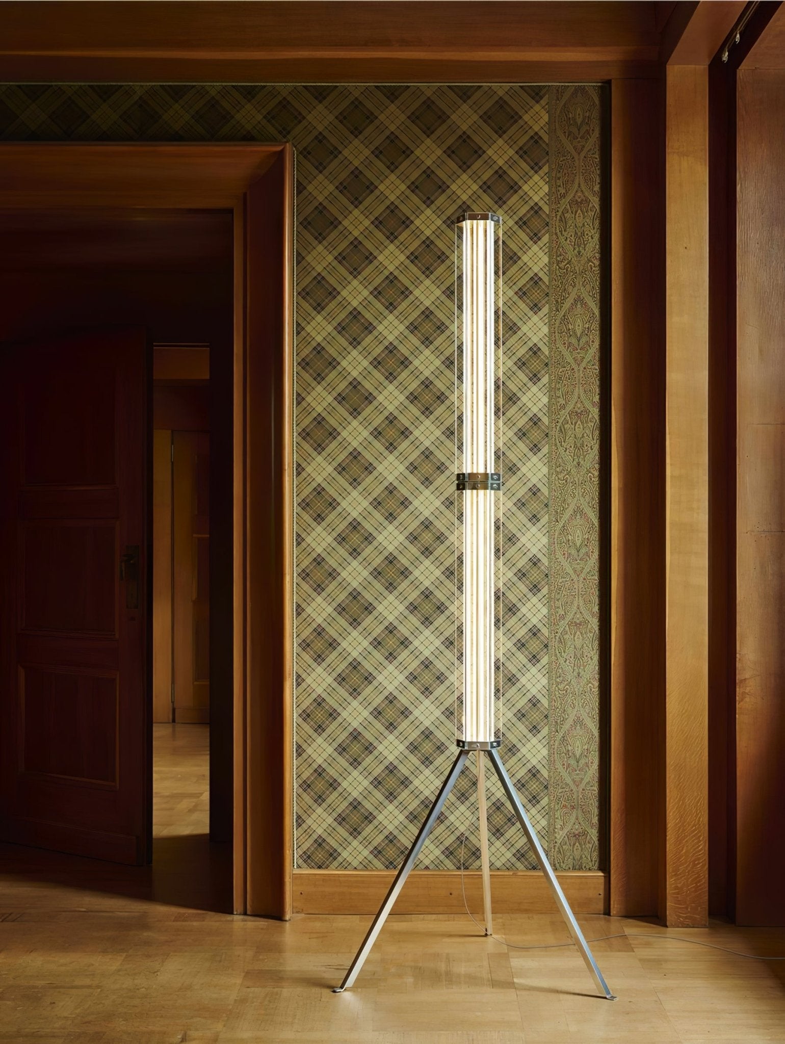 Hexagonal Glass Floor Lamp by Bling Lighting Studio