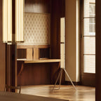 Hexagonal Glass Floor Lamp by Bling Lighting Studio