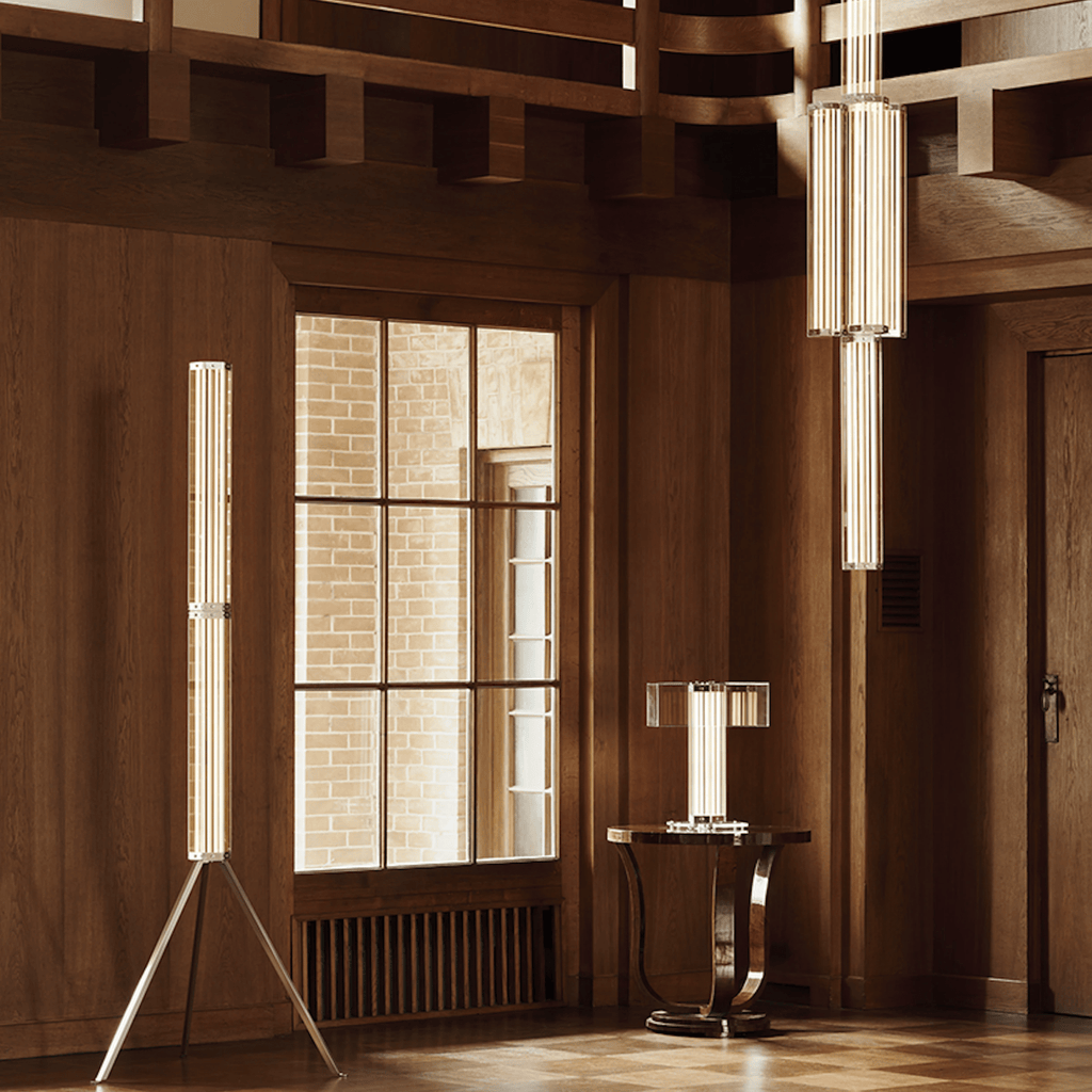 Hexagonal Glass Pendant Lamp by Bling Lighting Studio